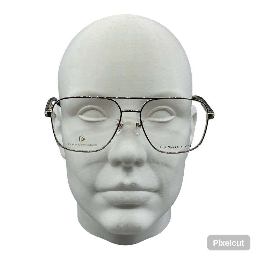 Eyewear by David Beckham DB 7103‎ RHL Gold Black Aviator Eyeglass Frames 56-17